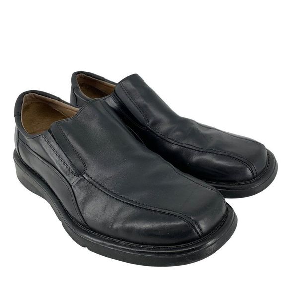 Mens Cambridge Classics Black Loafers 12 Bobby Leather 3862 - Picture 3 of 9